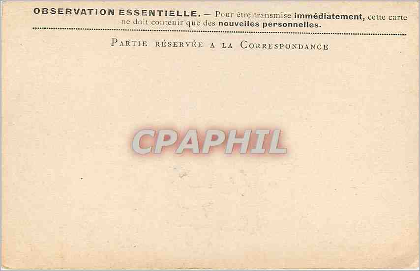 Carte de Franchise Militaire Robert Flers Rue des Saints Peres Paris — Rückseite