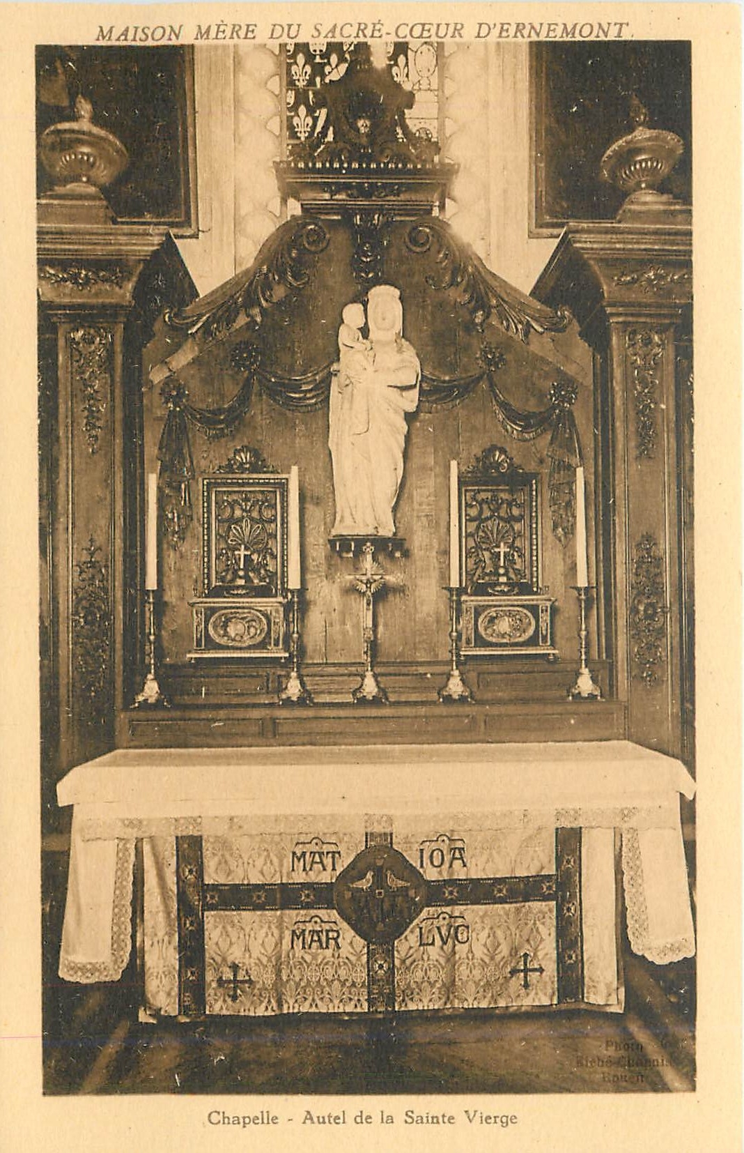 CPA Maison mere du Sacre Coeur d'Ernemont 