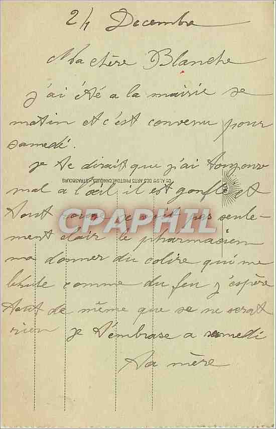 CPA Boulogne sur Mer La Colonne de la Grande Armee Napoleon 1er — Rückseite