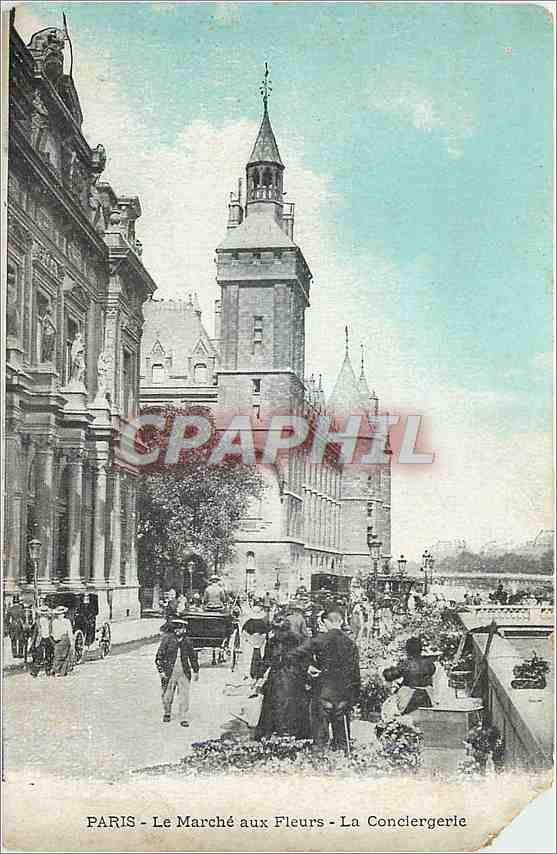 CPA Paris Le Marche aux Fleurs La Conciergerie 