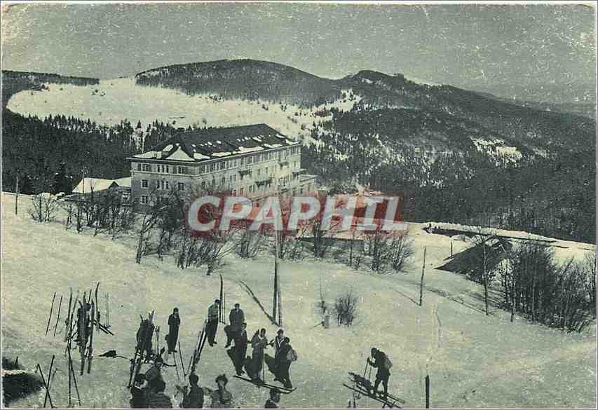 CPA Hotel du Markstein Htes Vosges Vue sur le lac de la Lauch Ski