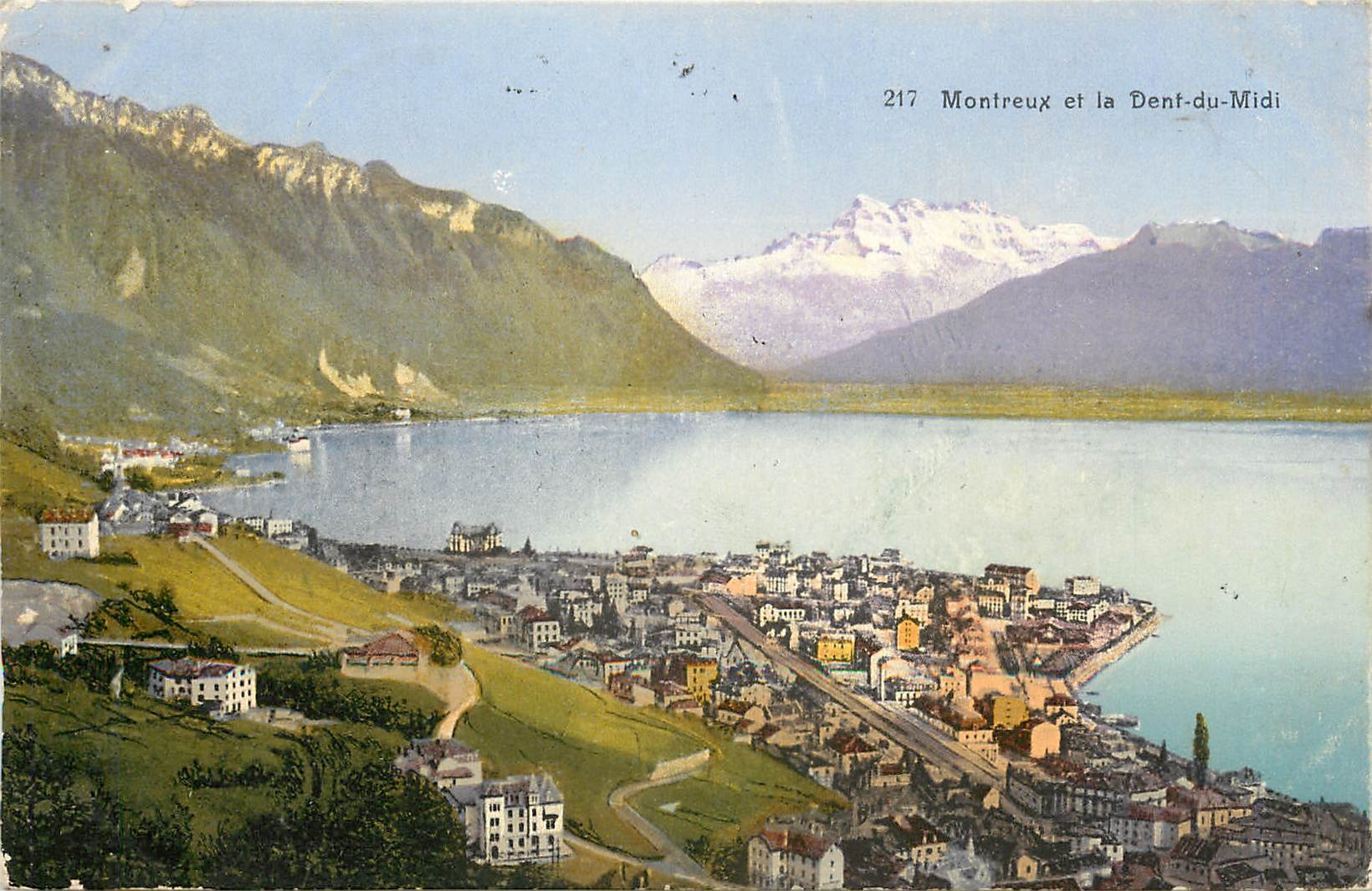 CPA Montreux et la Dent du Midi 