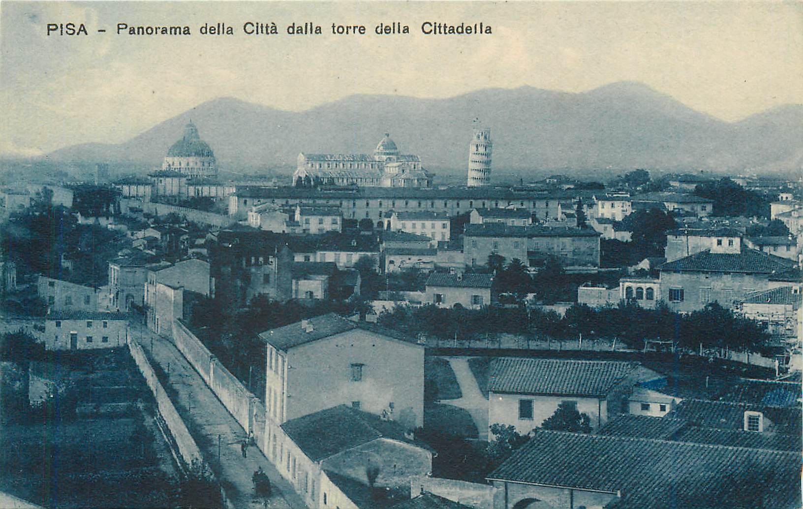 CPA Pisa Panorama della Citta dalla torre della Cittadella 