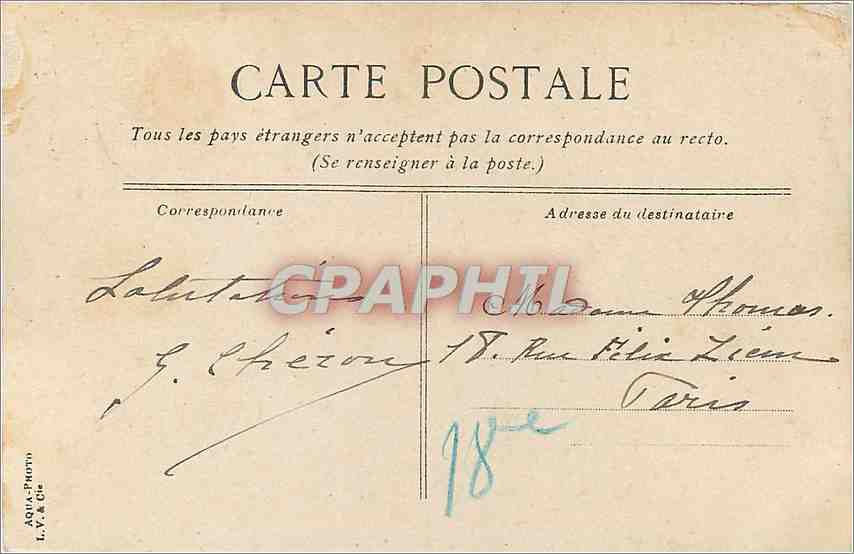 CPA Trouville La Jetee Promenade vue prise du Calvaire  — Verso