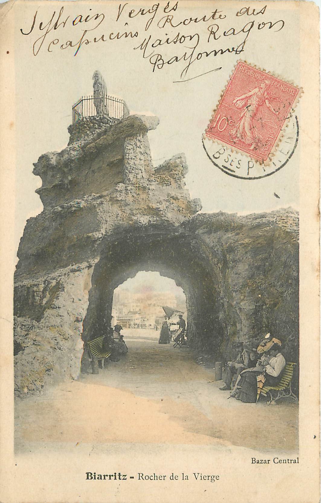 CPA Biarritz Rocher de la Vierge 