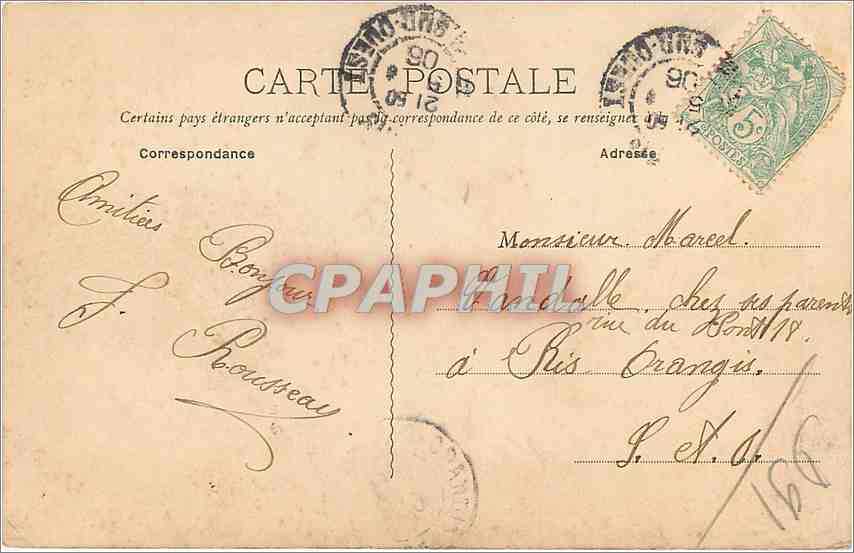 CPA Montlhery La Tour  — Rückseite