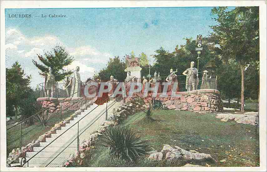CPA Lourdes Le Calvaire 