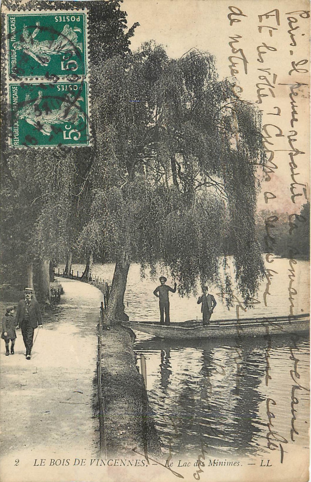CPA Le Bois de Vincennes Le Lac des Minimes 