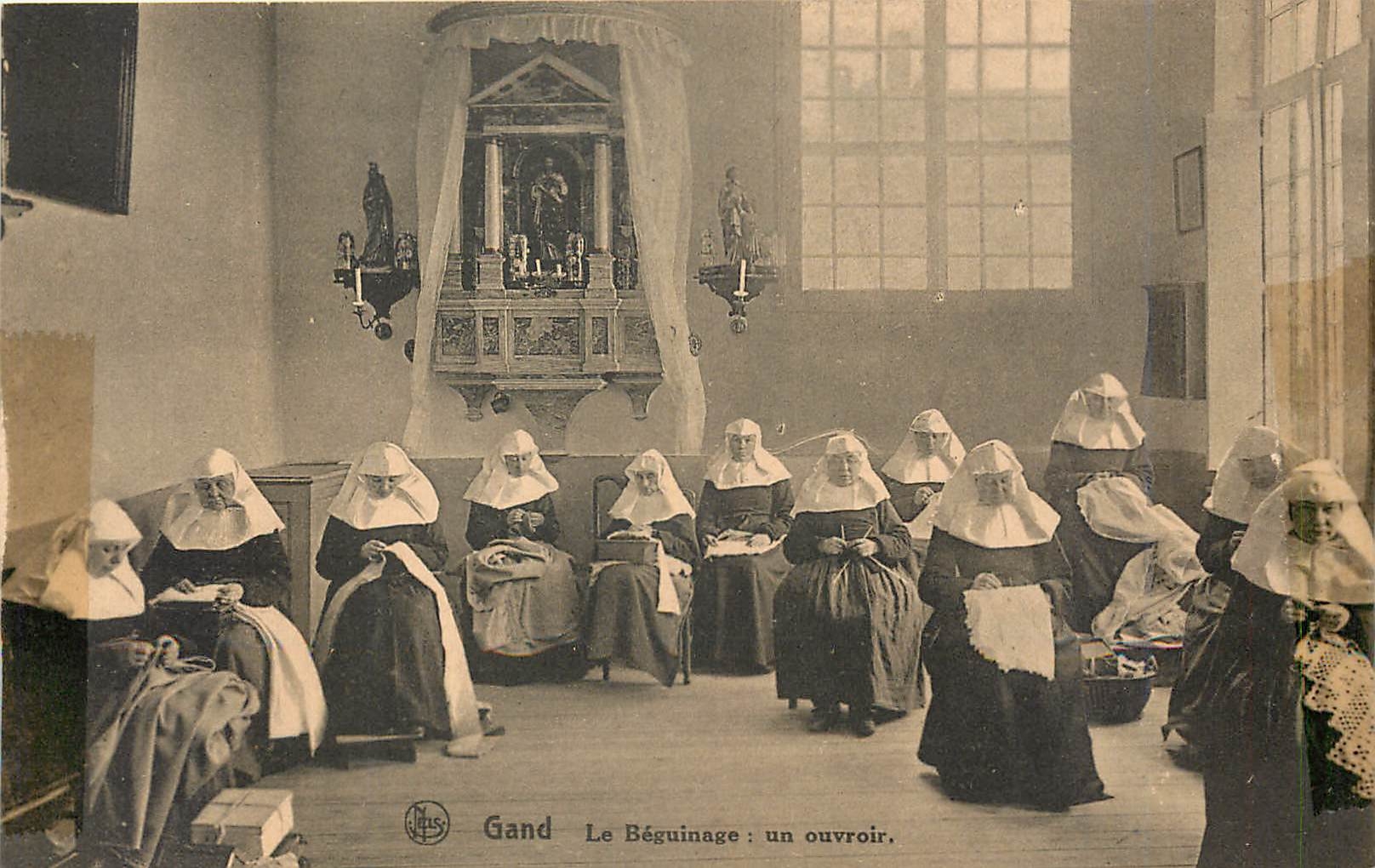 CPA Gand Le Beguinage un ouvroir 