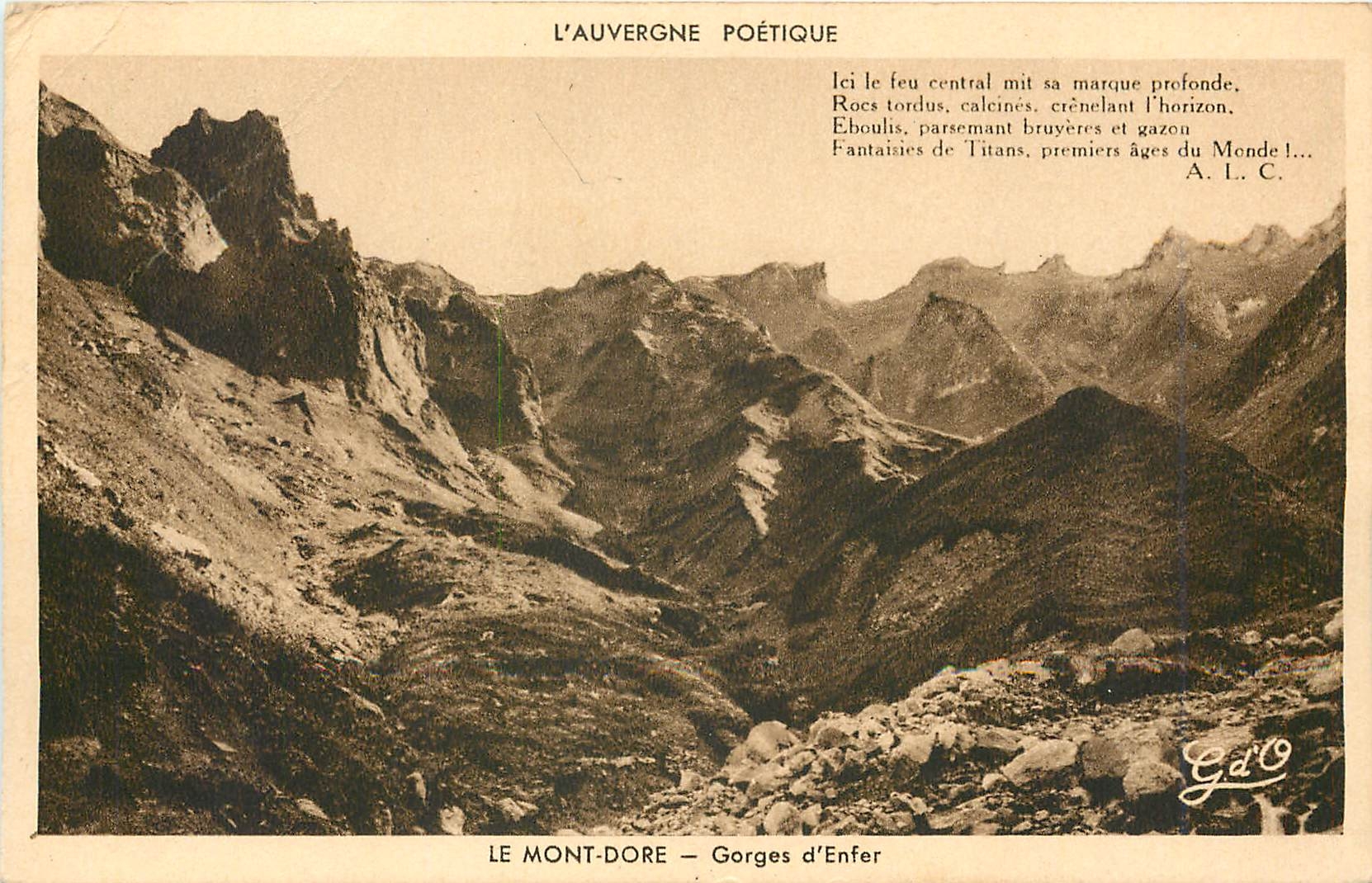 CPA Le Mont Dore Gorges d'Enfer 