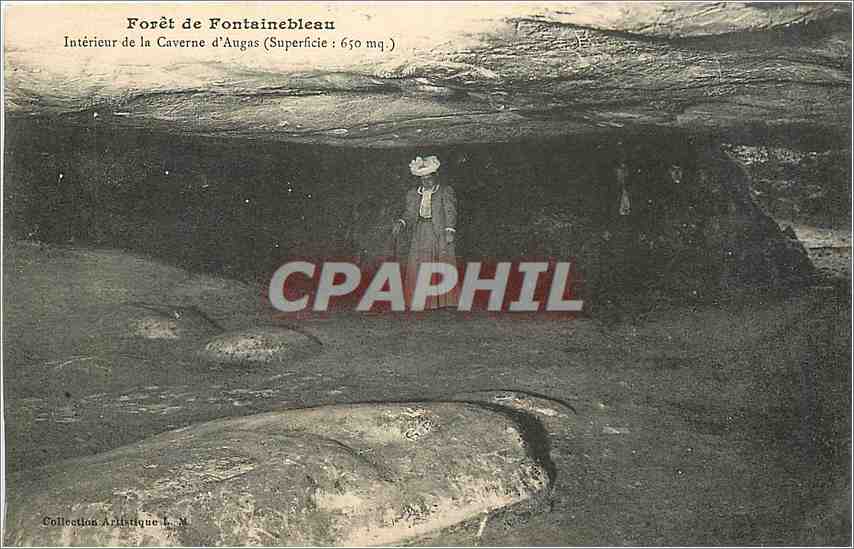 Forêt de Fontainebleau — Innenansicht der Augas-Höhle (Fläche: 650 m²) — Künstlerische Sammlung L.M.