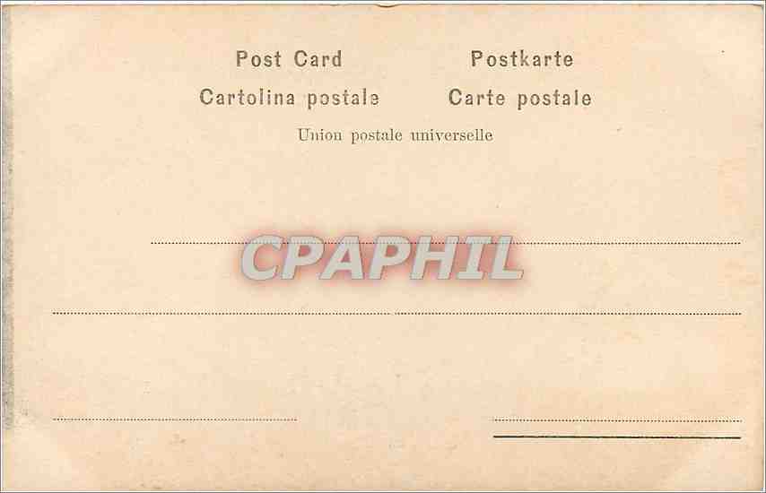 CPA Bestie da Soma Patini — Rückseite