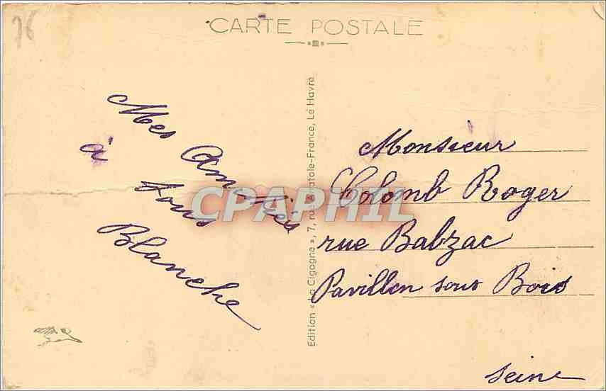 CPA Le Havre La Plage Vue generale  — Verso
