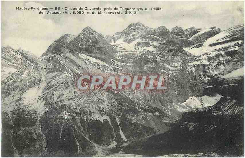 CPA Hautes Pyrenees Cirque de Gavarnie pres de Tuquerouye 