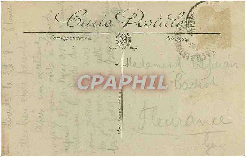CPA Lourdes Le Lac Peche Pecheur — Verso