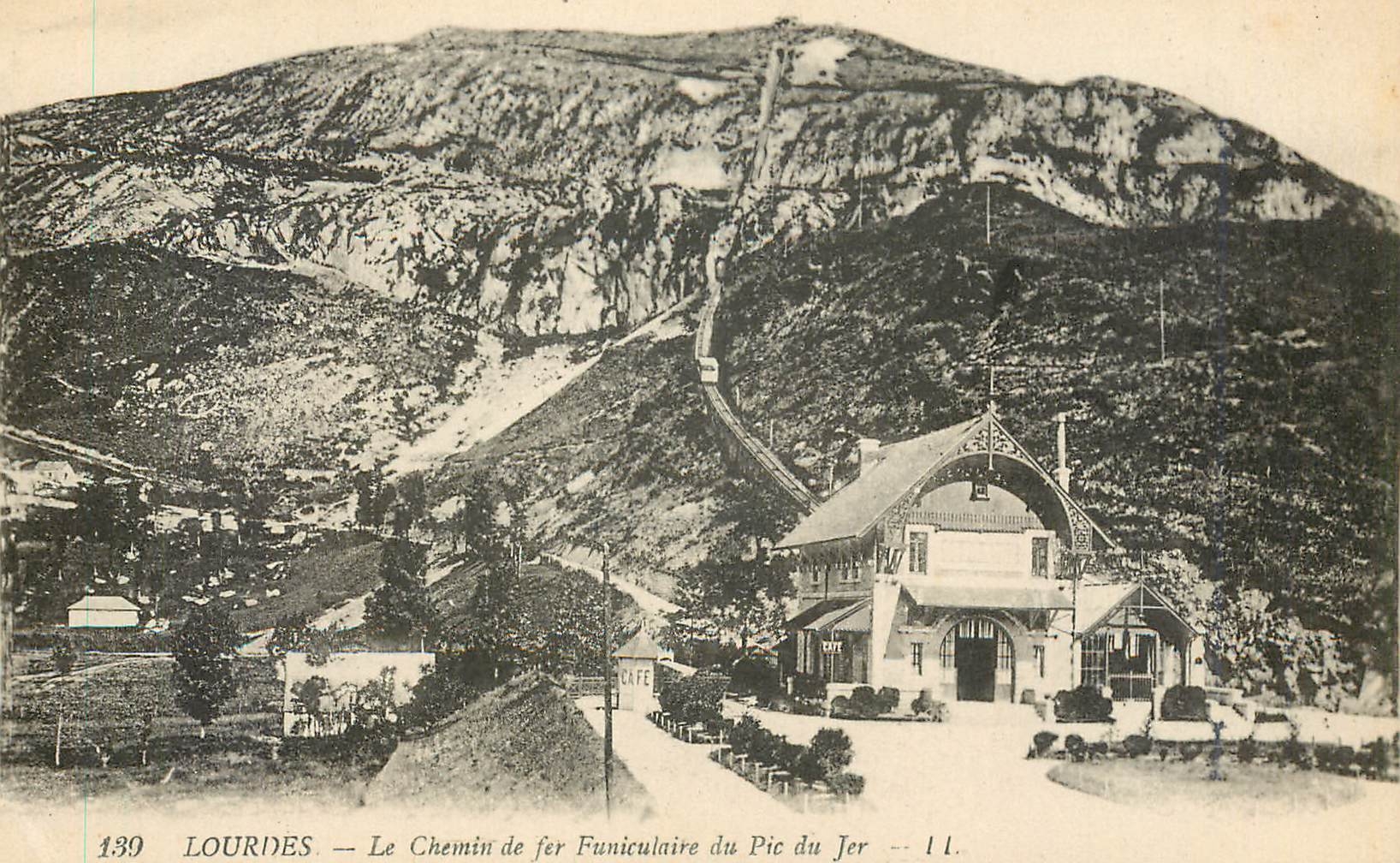 CPA Lourdes Le Chemin de fer Funiculaire du Pic du Jer 