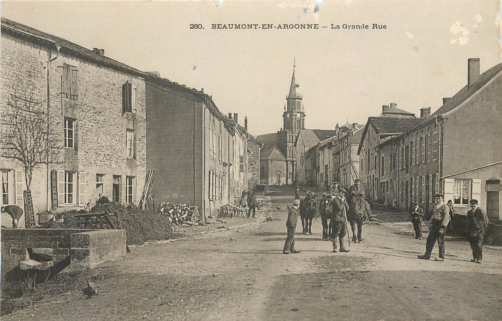 Beaumont-en-Argonne — La Grande Rue — Éditeur anonyme, n° 280
