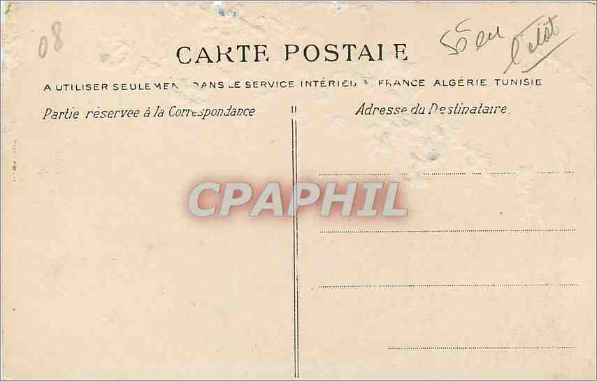 Beaumont-en-Argonne — La Grande Rue — Éditeur anonyme, n° 280 — Rückseite