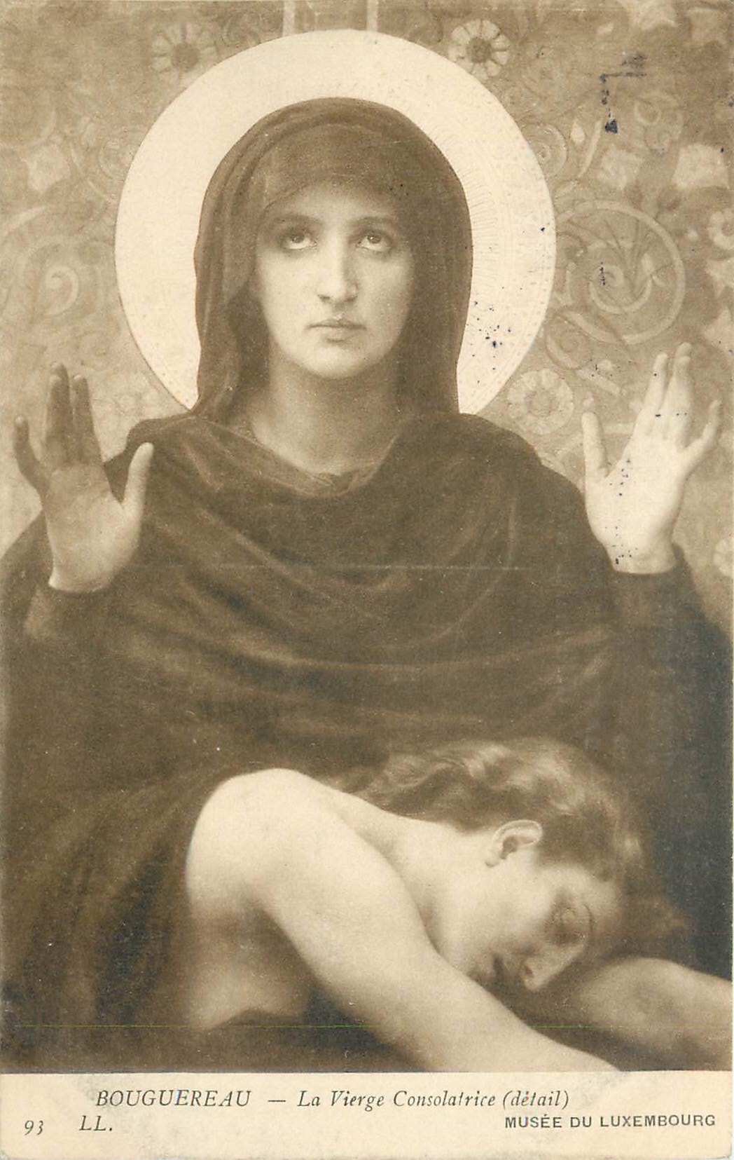 CPA Bouguereau La Vierge Consolatrice Musee du Luxembourg 