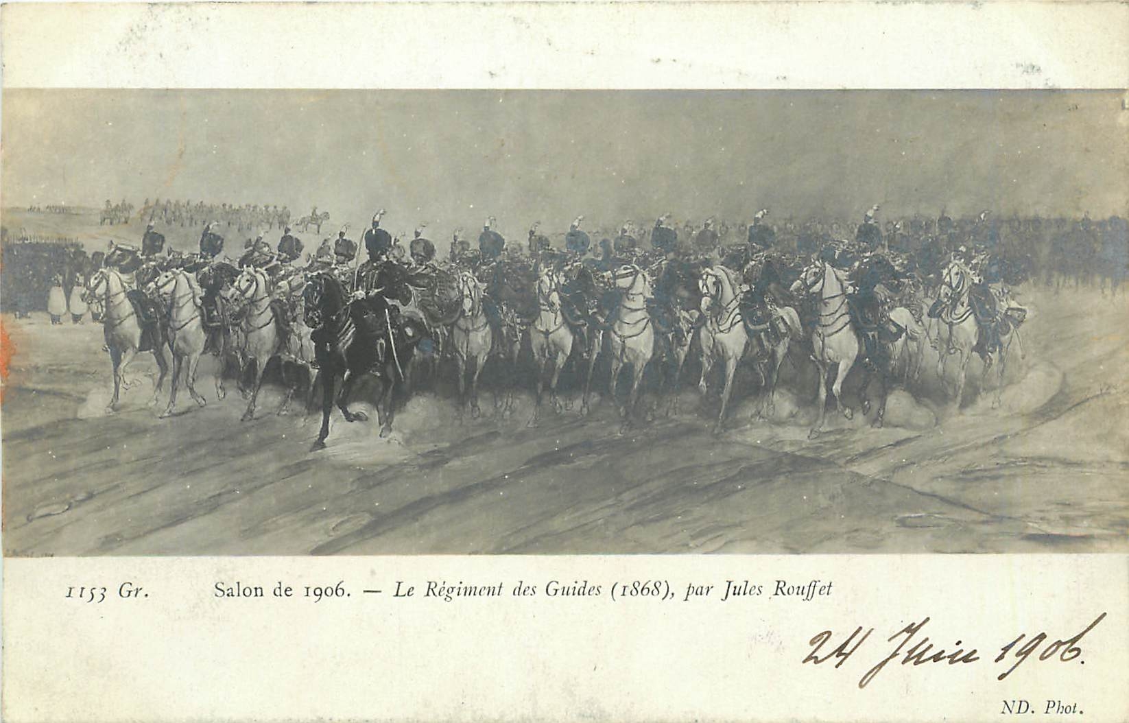 CPA Le Regiment des Guides par Jules Rouffet 
