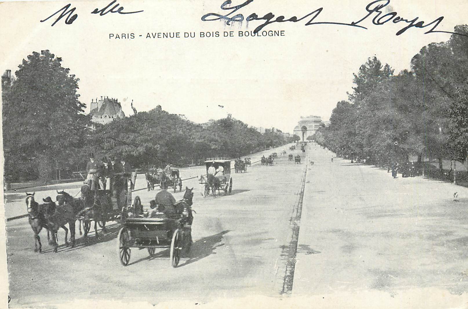 CPA Paris Avenue du Bois de Boulogne 