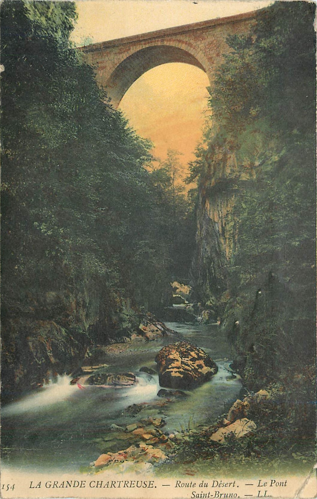La Grande Chartreuse — Route du Désert — Le Pont Saint-Bruno — LL — n°154