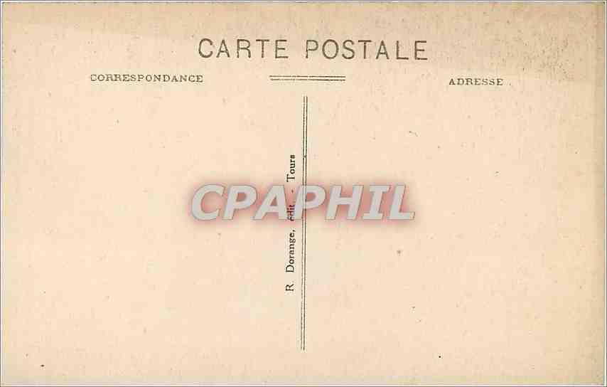 CPA Chenonceaux L et L Le Chateau Peinture representant Diane de Poitiers  — Rückseite