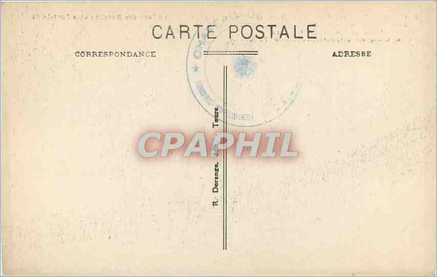 CPA Chenonceaux L et L Le Chateau Cote Nord La Tour des Marques et le Pont Levis  — Rückseite