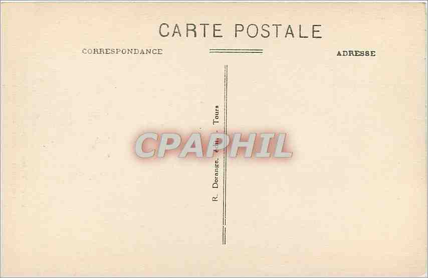 CPA Azay le Rideau L et L Le Chateau Femme en rouge  — Rückseite