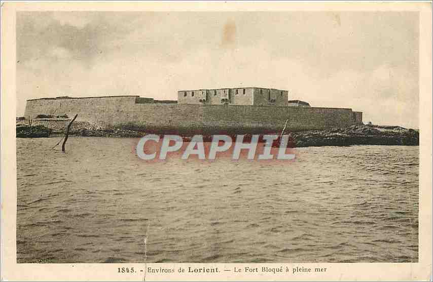 CPA Environs de Lorient Le Fort Bloque a pleine met 