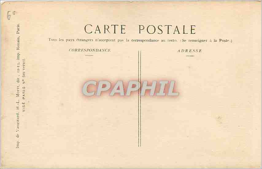 CPA Senlis Rue Belione  Militaria — Rückseite