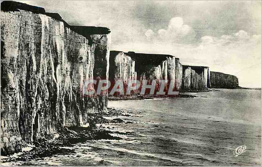 CPM Ault Les Falaises direction du Treport Maree Haut 