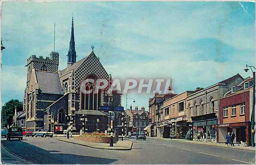 CPM Barnet High Street Wood Street with the Parish Church of St John the Baptist 
