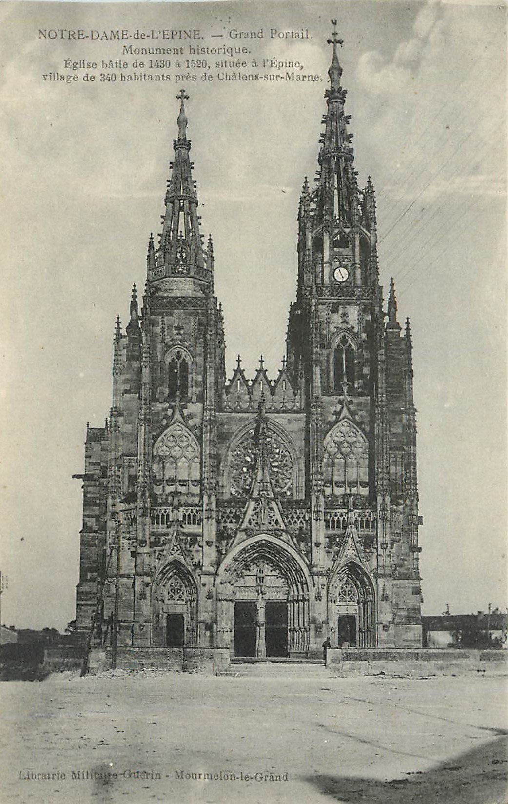 CPA Notre Dame de l'Epine Grand Portail Monument historique 