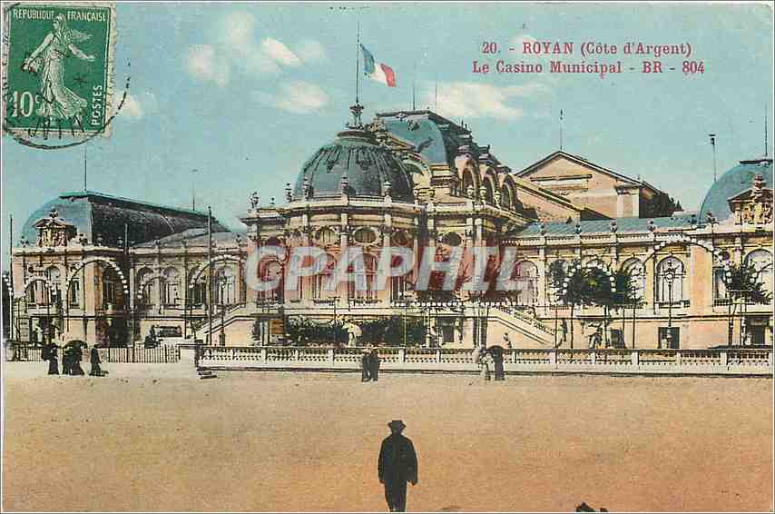 CPA Royan Cote d'Argent Le Casino Municipal 