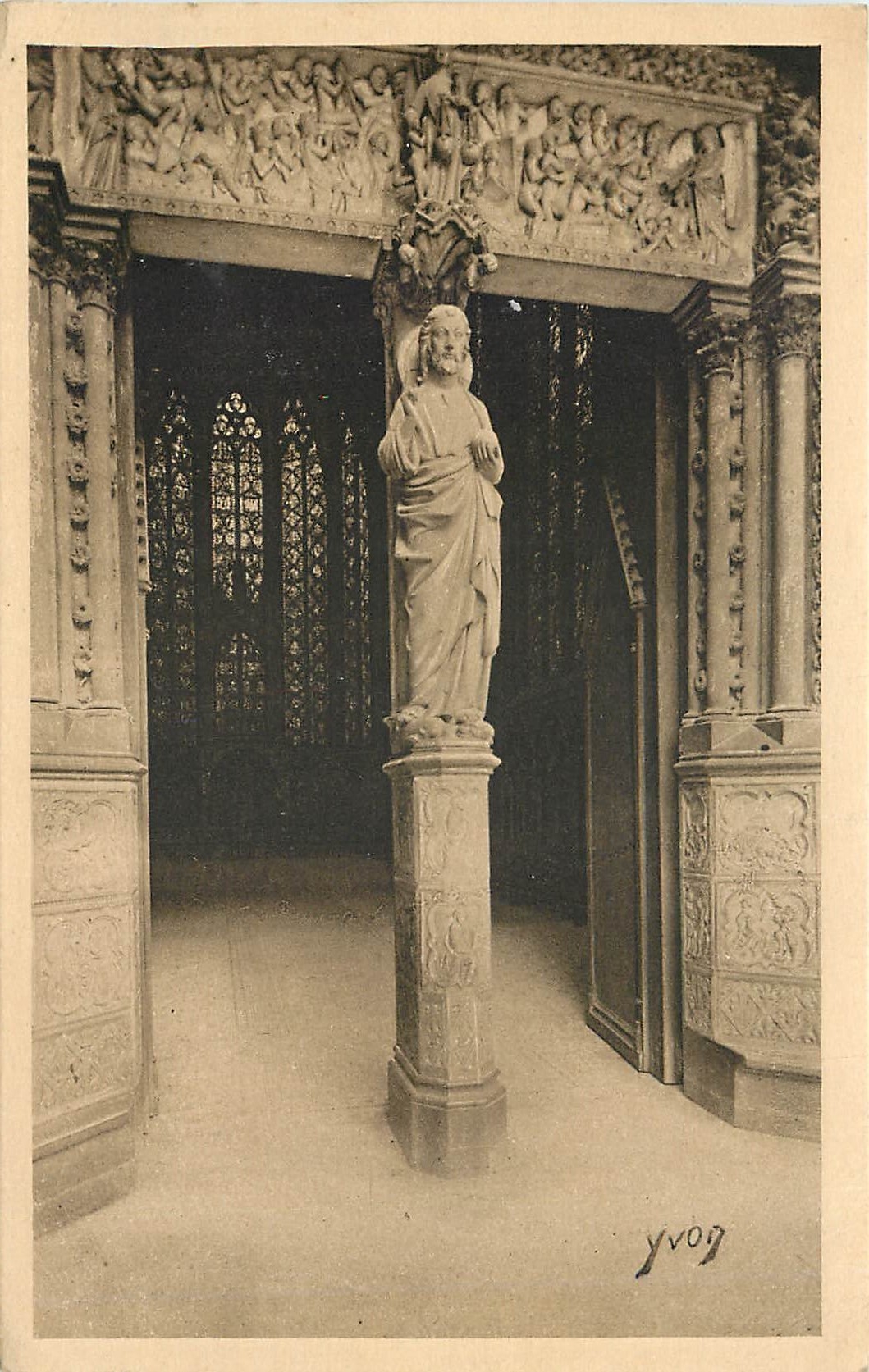 CPA Paris Sainte Chapelle Porte haute Holy Chapel high gate 
