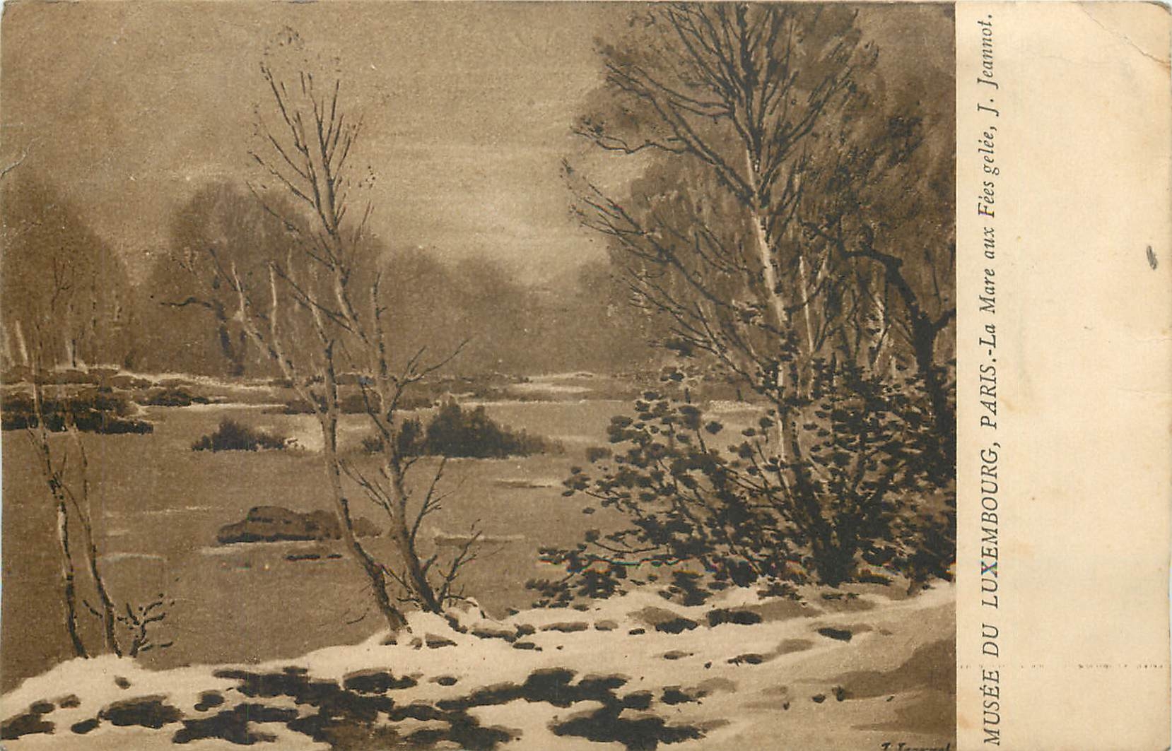 CPA Musee du Luxembourg Paris La mare aux fees gelee Jeannot