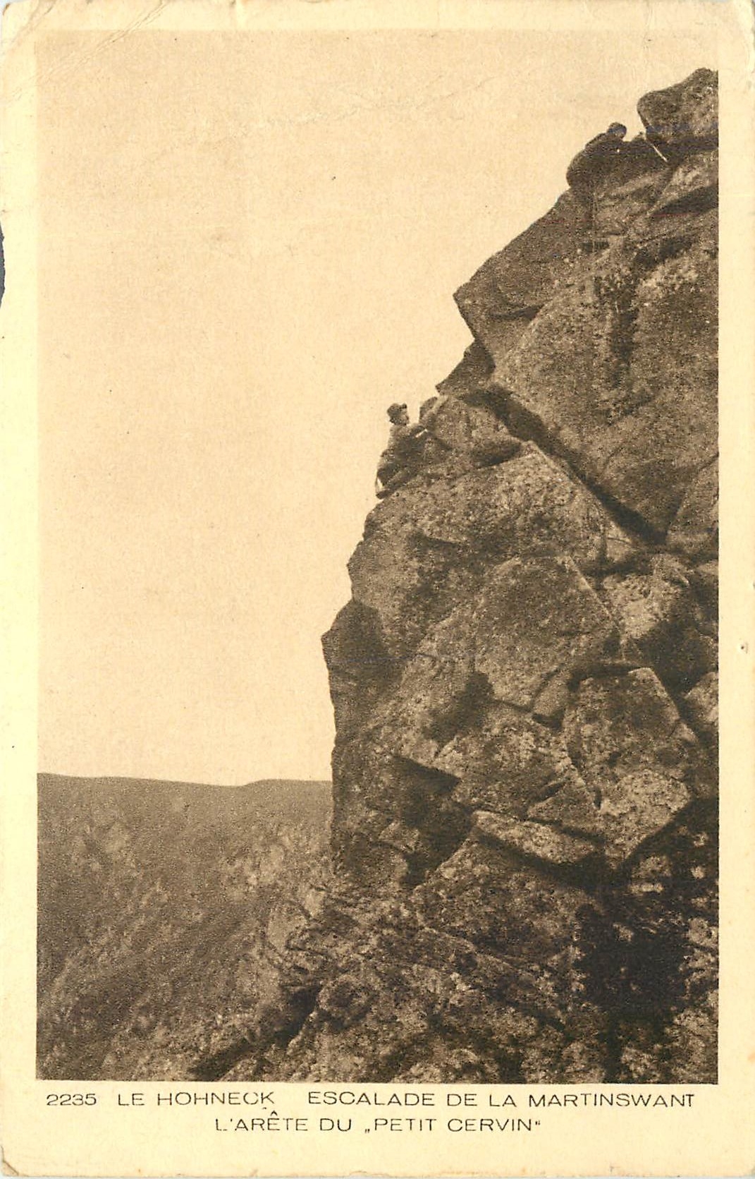 CPA Le Hohneck Escalade de la Martinswant l'Arete du Petit Cervin 