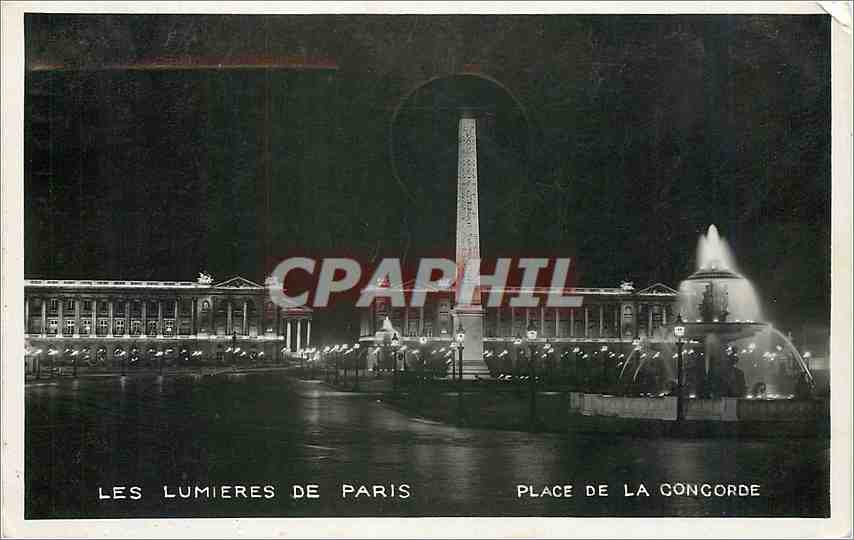 CPM Les Lumieres de Paris Place de la Concorde 