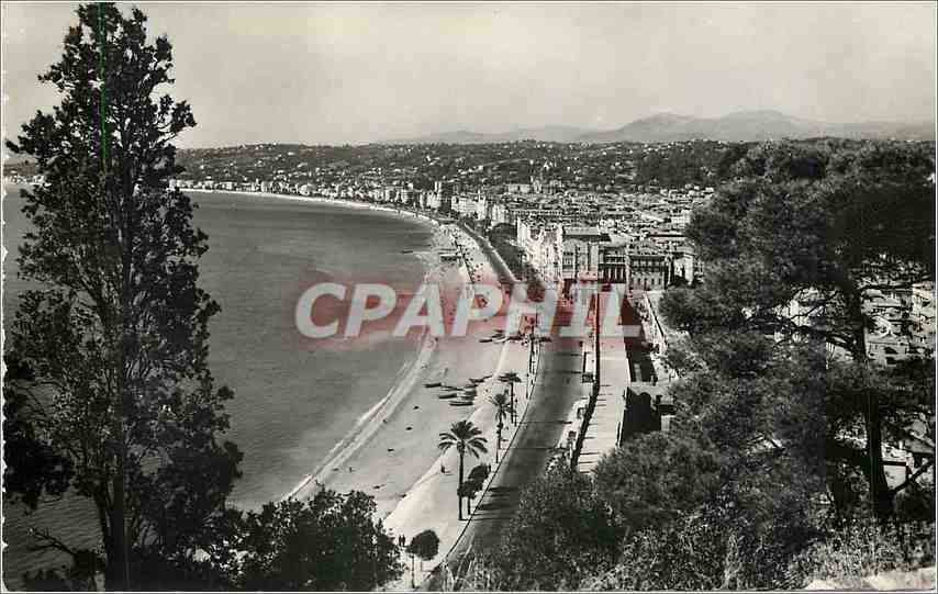 CPM Nice Vue sur le Quai des Etats Unis et la Promenade des Anglais 