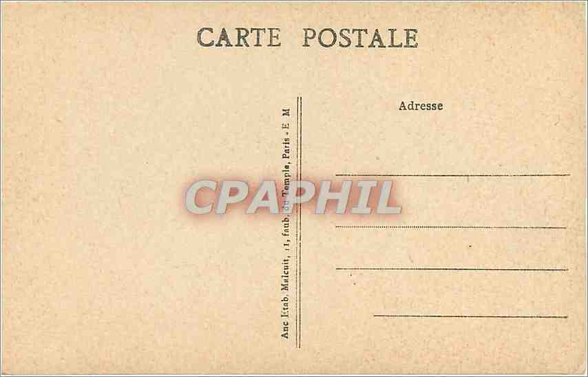 CPA Vincennes Le Donjon et les Fosses  — Rückseite
