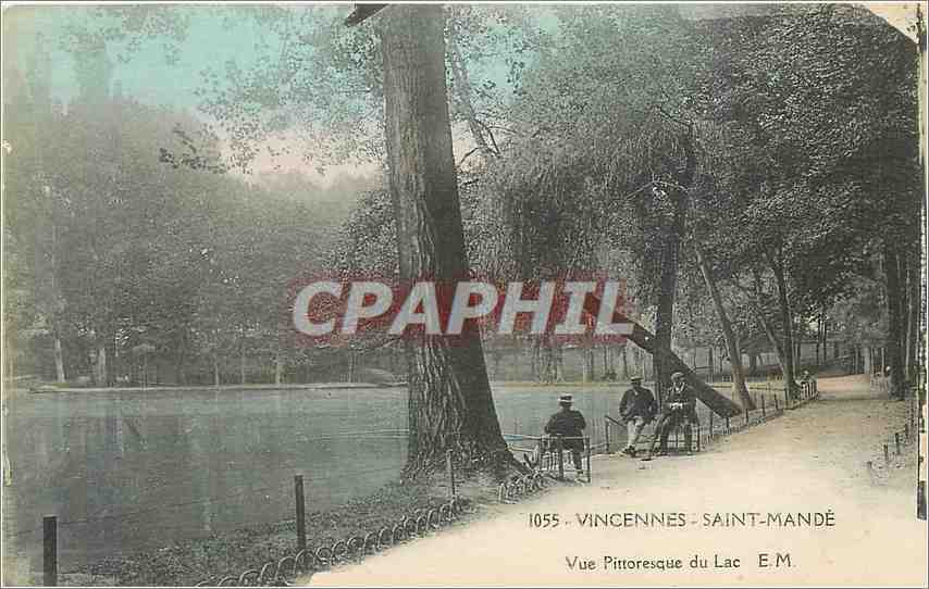 CPA Vincennes Saint Mande Vue Pittoresque du Lac 