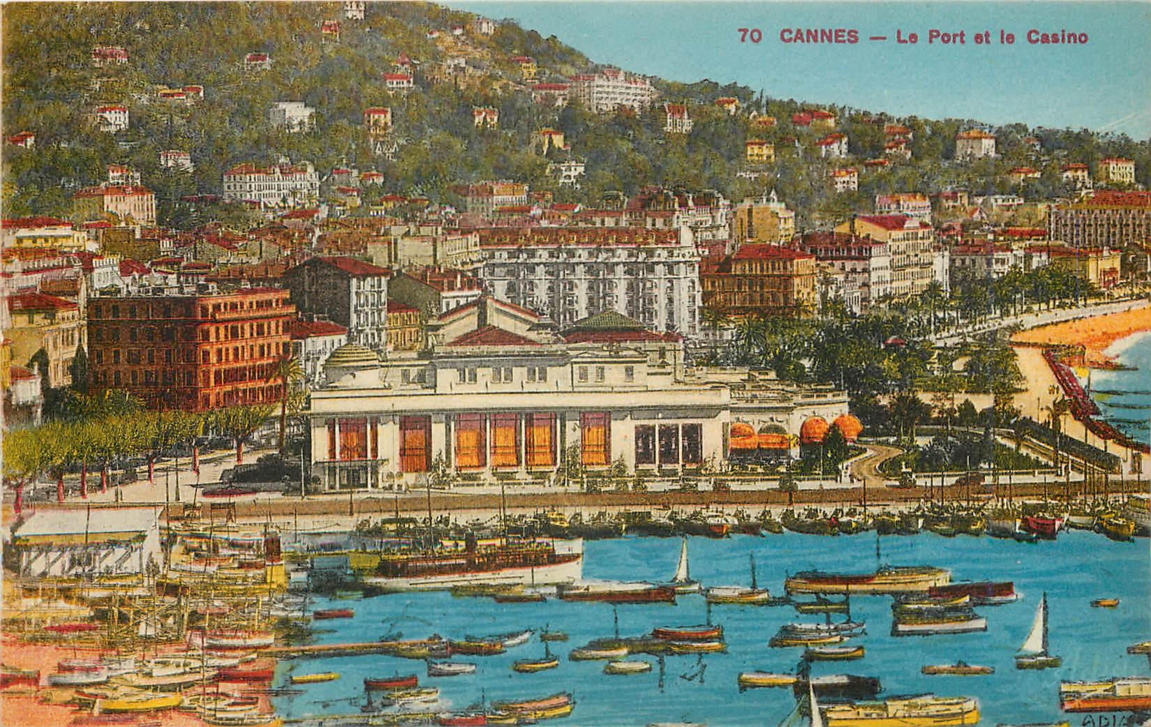 CPA Cannes Le Port et le Casino 