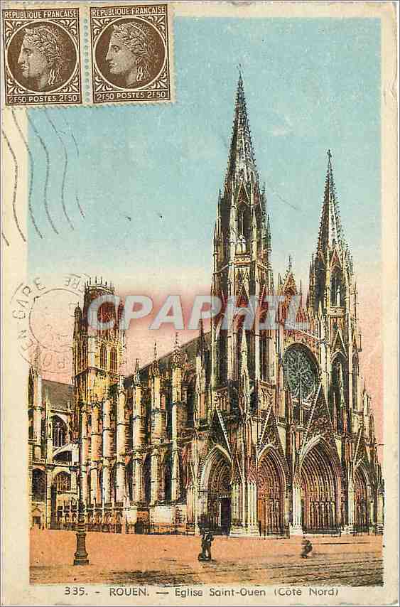 CPA Rouen Eglise Saint Ouen Cote Nord 