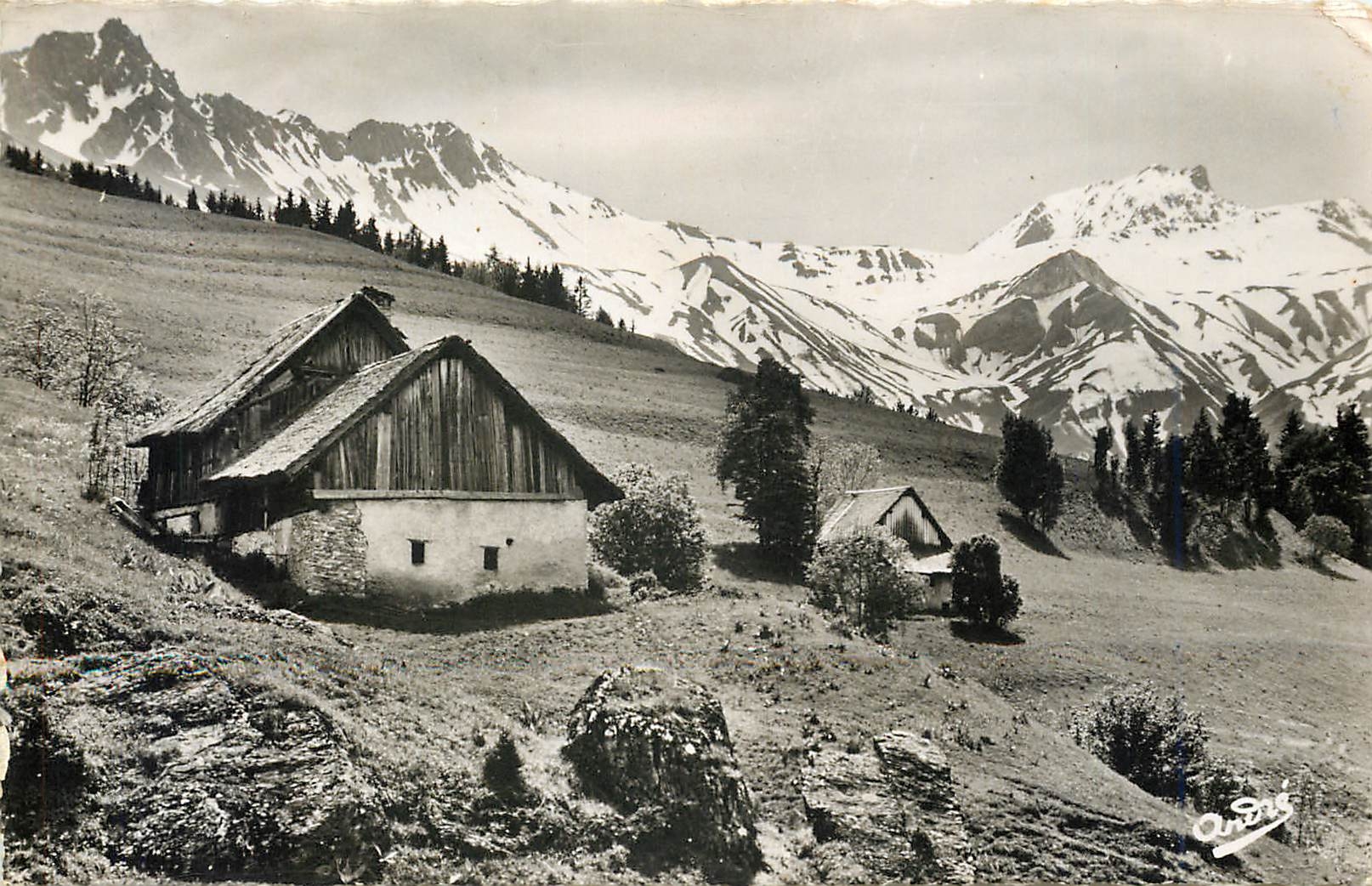Chalets en montagne — Paysages alpestres — Édition d'Art Andrés, Grenoble