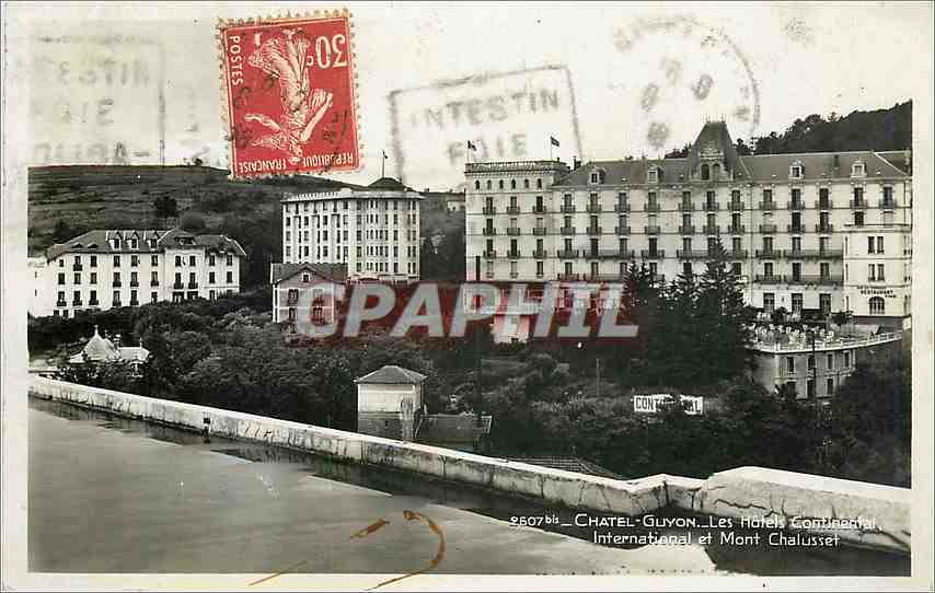 CPM Chatel Guyon Les Hotels Continental International et Mont Chalusset 