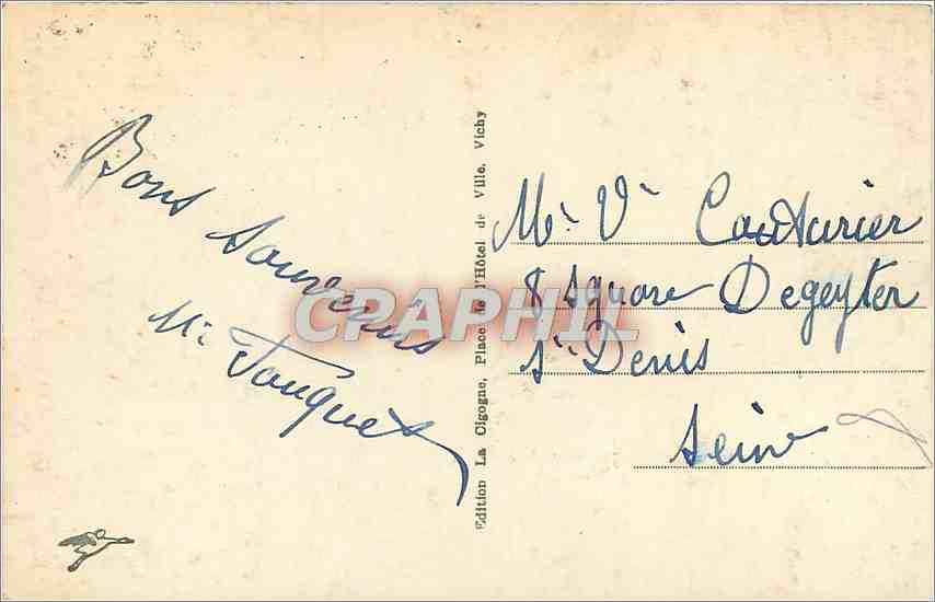 CPM Chatel Guyon Les Hotels Continental International et Mont Chalusset  — Back