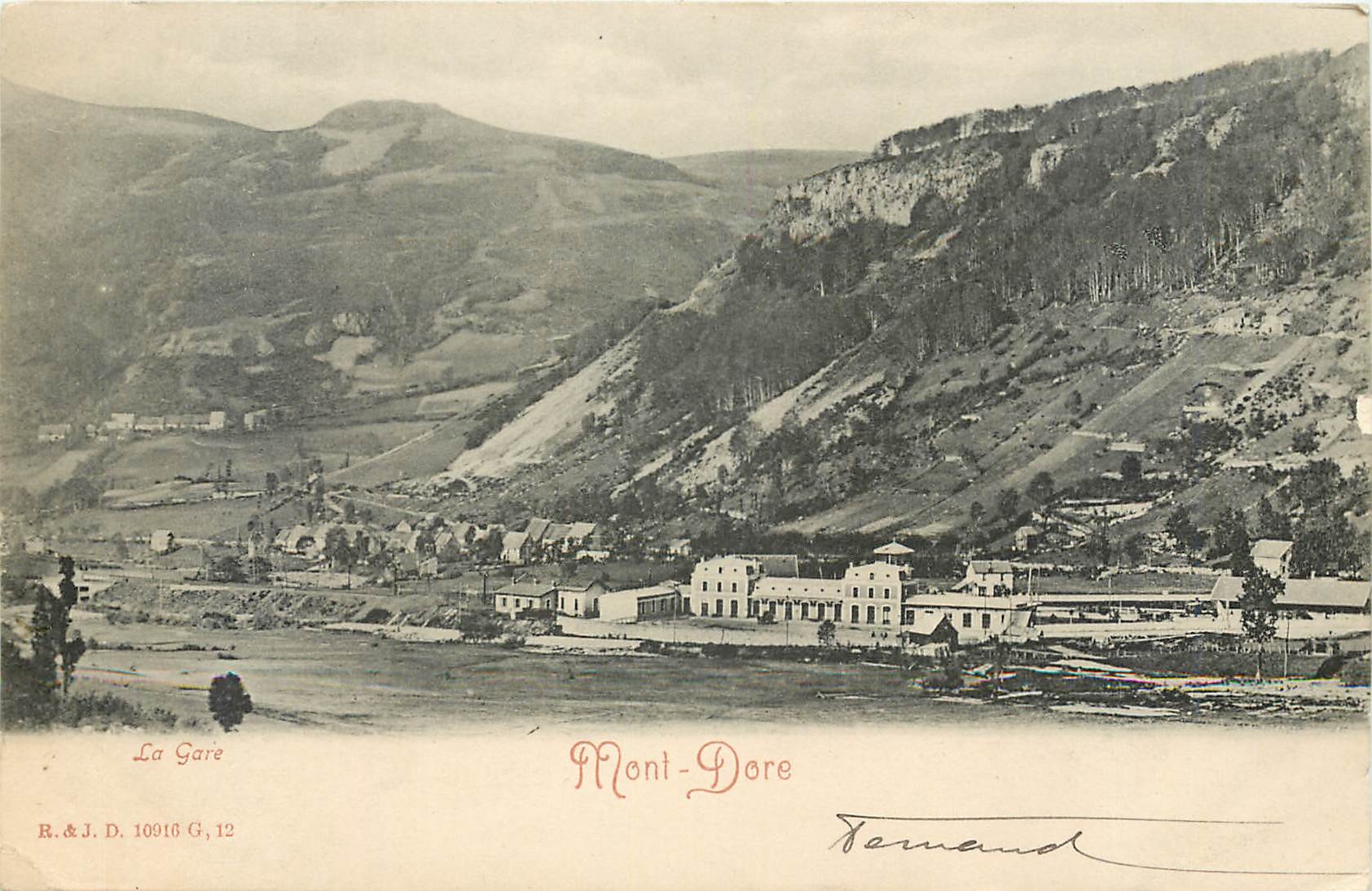 CPA La Gare Mont Dore 