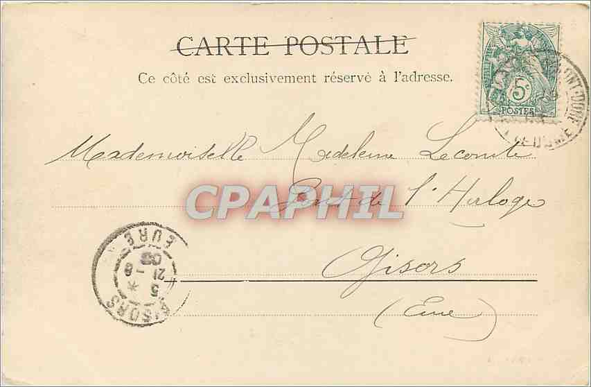 CPA La Gare Mont Dore  — Rückseite