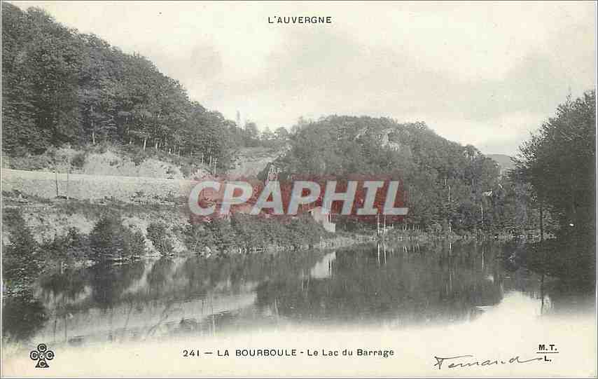 CPA L'Auvergne La Bourboule Le Lac du Barrage 